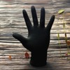 Graiger Perm Dye Brush Perm Clip Multipurpose Latex Rubber Gloves M Black 25pcs / 그레이거 파마약 염색브러시 파마용클립 다목적 라텍스 고무장갑 M 블랙 25개