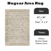 HUGEAR 2x3 Entryway Area Rug Brown Small Rug Machine Washable