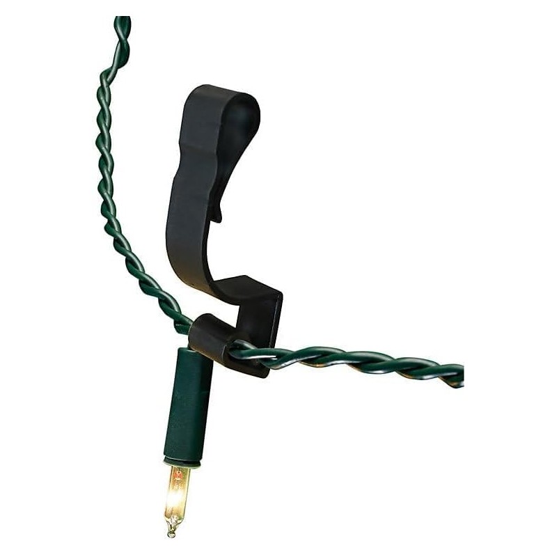 UKDD® Black Giant Gutter Hooks for Hanging Outdoor Christmas Lights