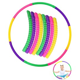 CULEB Children's Hula Hoop, Removable Children's Hula Hoop, Fitness Gymnastics Circle Hoop, Plastic Hula Hoop for Boys and Girls, Hula Hoop for Dance, Fitness and Sports Activities (Set-01)