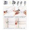 QIHS Shower Rack, Paw Feet Tub Accessories (No Shower Rod),