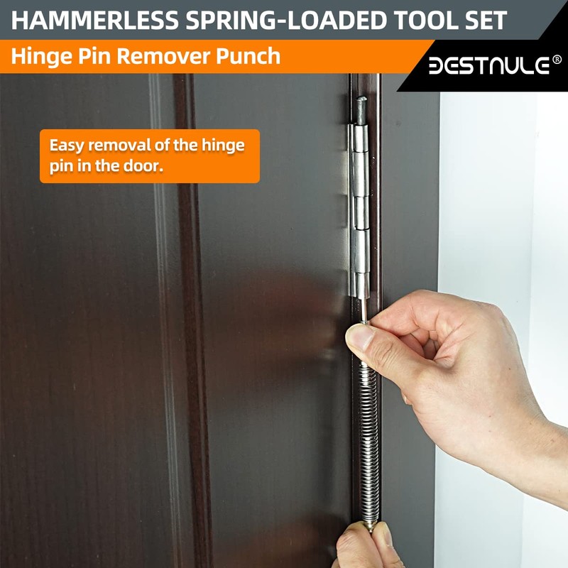 BESTNULE 4-Piece Nail Setter Dual Head Nail Set & Dual