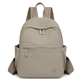 JIANLINST Mini Backpack for Women, Fashion Small Backpacks for Ladies Girls Lightweight Nylon Casual Travel Daypacks (Grey)