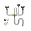 Kitchen Double Sink Downpipe Fittings, Stainless Steel | Sink Set