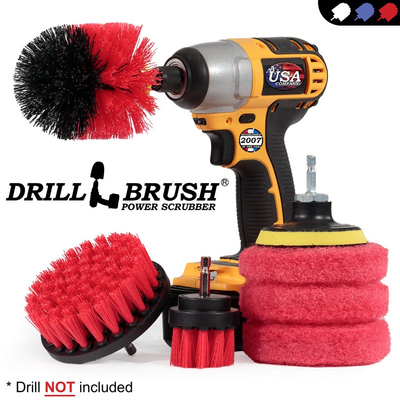 Drillbrush - Drill Brush Kit - Rotary Drill Brush Cordless