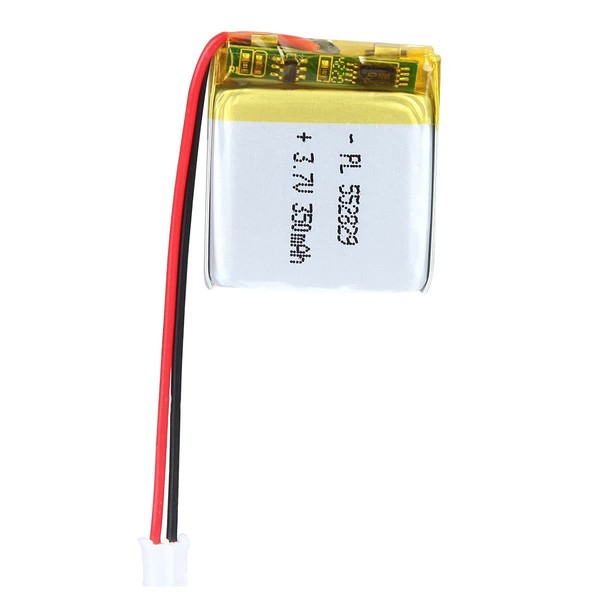 AKZYTUE 3.7V 350mAh 552829 Lipo Battery Rechargeable Lithium Polymer ion Battery Pack with JST Connector