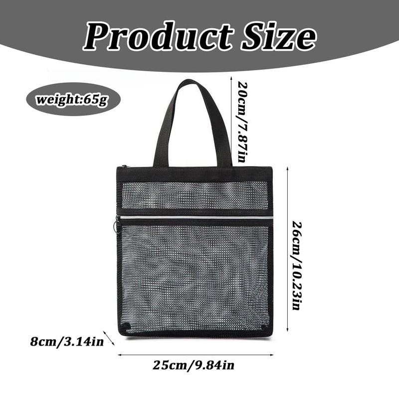 Portable Mesh Shower Bag, Toiletry Bag, Quick Dry Nylon Shower