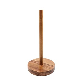 Thirstystone Natural Mango Wood Paper Towel Holder 13.75” x 6.5”, Freestanding, Sturdy, Solid Base