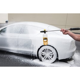 STYDDI Foam Cannon with 1/4" Quick Connector, Adjustable Car Foam Blaster Lance for Pressure Washer, 1Liter, with 5 Pressure Washer Tips