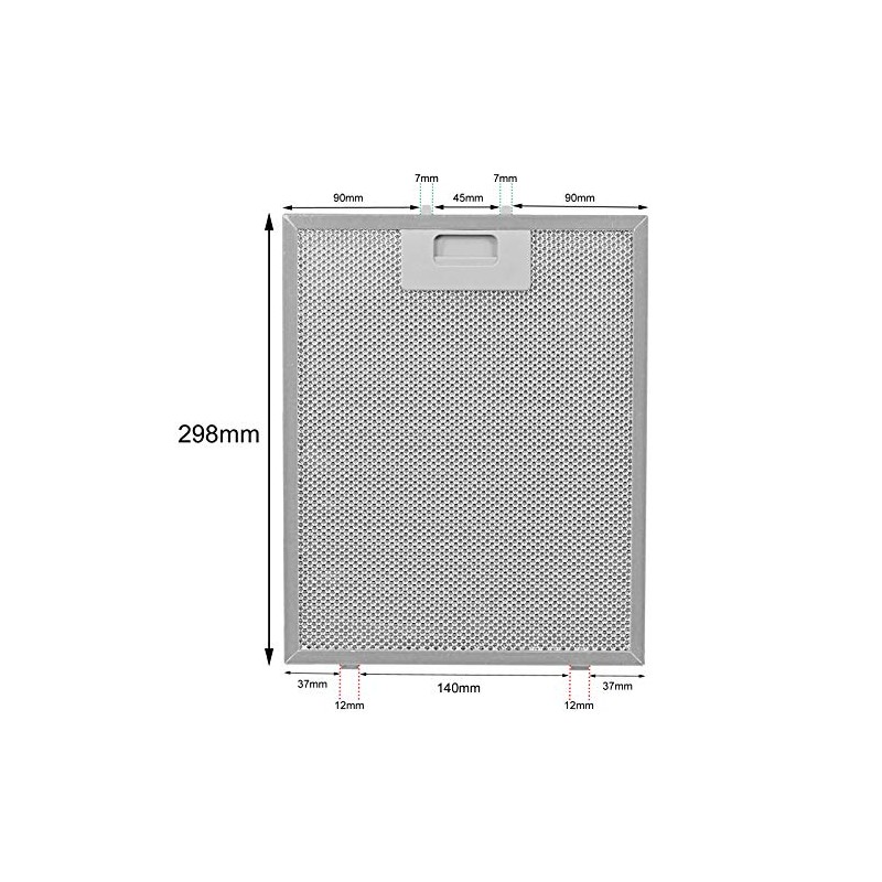 Hygena Cooker Hood Metal Mesh Filter for Extractor Vent (Blue,