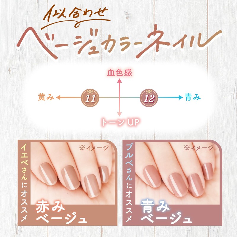 Canmake Foundation Colors 12 Mauve Taupe 8ml Nail Foundation Quick