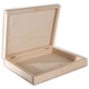 Rectangular Book Shaped Wooden Box with Lid & Bolt Closure