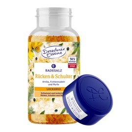 Dresdner Essenz Bath Salt Back & Shoulder 600 g Bath Crystals for Relief and Relaxation of Back, Shoulders and Neck - with Arnica, Spruce Needles and Myrtle
