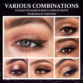 9 Shades Nude Matte Eyeshadow Palette,Shimmer Naked Eyeshadow Palette,Eye Shadow Palette Natural Flash Waterproof Professional Makeup Palette with Brush