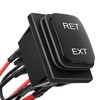 QTEATAK DC 12V 10A 6 Pin 3 Position (ON)-Off-(ON) AC