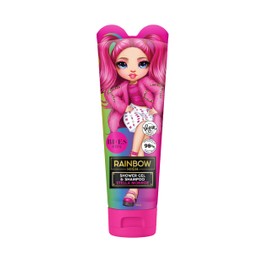 Rainbow High Stella Monroe Vegan 2-in-1 Shower Gel & Shampoo – Fresh Scent, 98% Natural Ingredients, Moisturising & Gentle Formula, Paraben-Free, Non-Irritating, Ideal for Adults & Kids Aged 3+, 240ml
