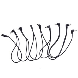 9V DC Power Jack Splitter Adapter Daisy Chain 1 to 8 Way Power Cable for Guitar Pedals (8 Way Cable)