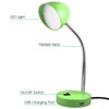 MaxLite LED Desk Lamp with USB Charging Port, Green Desk