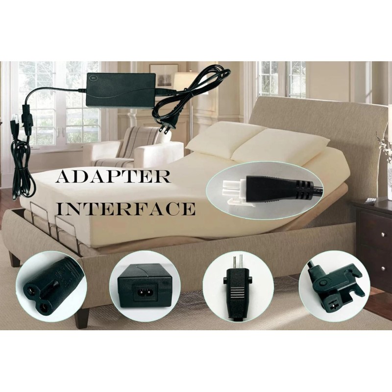 Fruhdi Adjustable Bed Base Input Power Supply 3-Piece Power Adapter