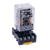 TWTADE/JTX-2C, MK2P-I DPDT Power Relay with Plug-in Terminal Socket Base,