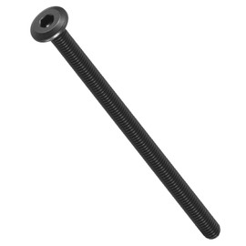 METALLIXITY Flat Head Hex Socket Cap Screws Bolts(M6-1x100) 12Pcs, 304 Stainless Steel Hex Socket Furniture Bolts Screws - for Furniture Woodworking Project, Black