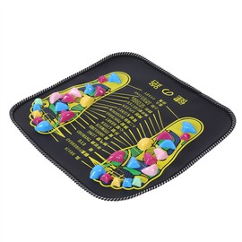 ZJchao Lala Jojo Foot Acupressure Mat, Reflexology Walk Stone, tapete acupuntura, Reflexology Walk Stone Stone Road Masaje de pies Negro