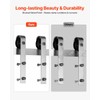 VEVOR 8FT Brushed Nickel Sliding Barn Door Hardware Kit, 330
