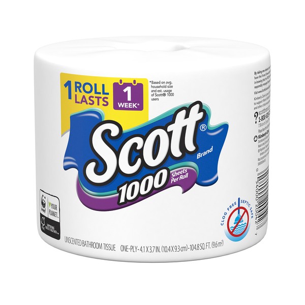 Scott 1000 tejido de baño, 1 unidad