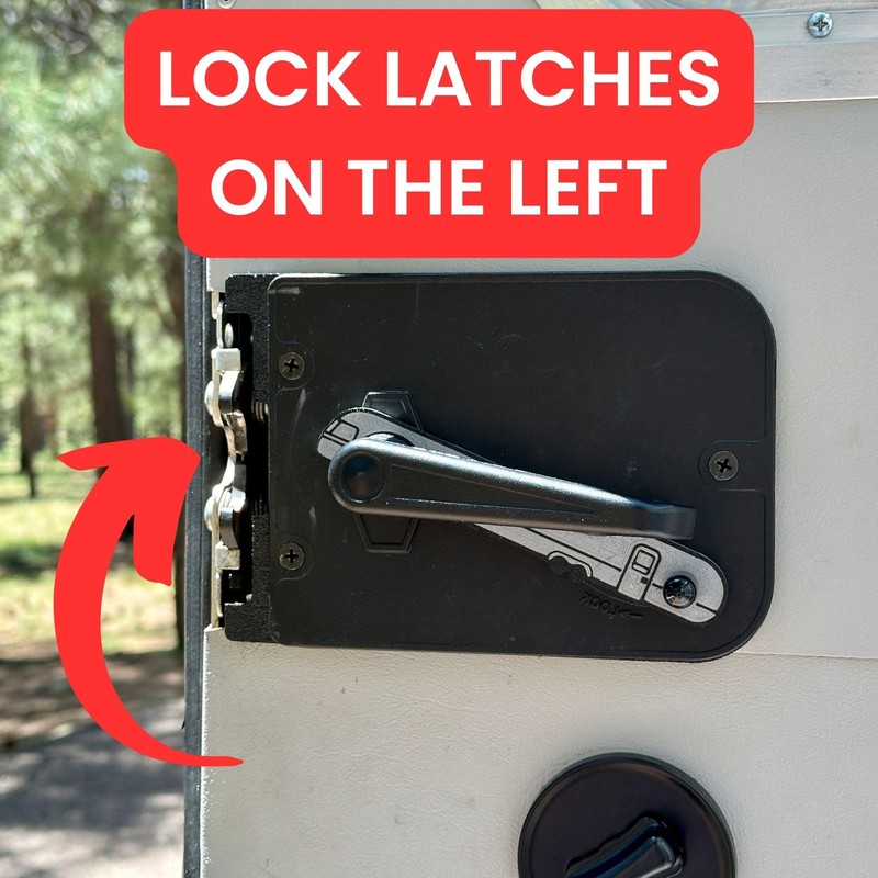 Lock Out Blocker for Airstream Travel Trailer Slide Lock, Prevent