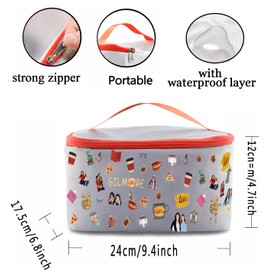 PXTIDY Luke's Diner TV Show Cosmetic Case Lorelai Rory TV Show Makeup Organizer Bag Coffe Lover Luke's Diner Merchandise
