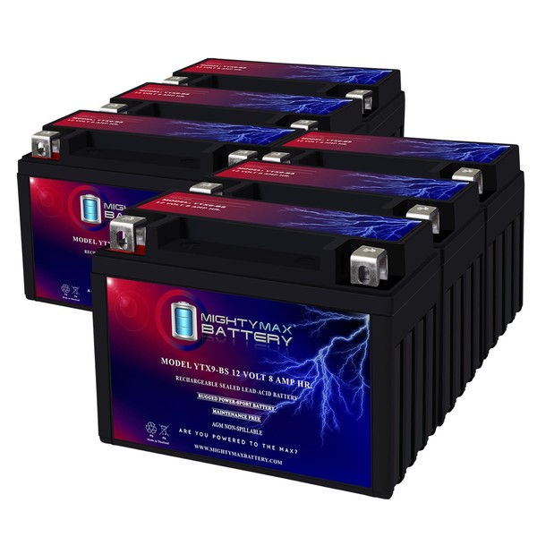 Mighty Max Battery YTX9-BS 12V 8AH Replacement Battery compatible with