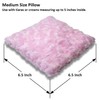 Resonant Energies 6.5 Inch Square Pink Rosebud Fleece Tiara &