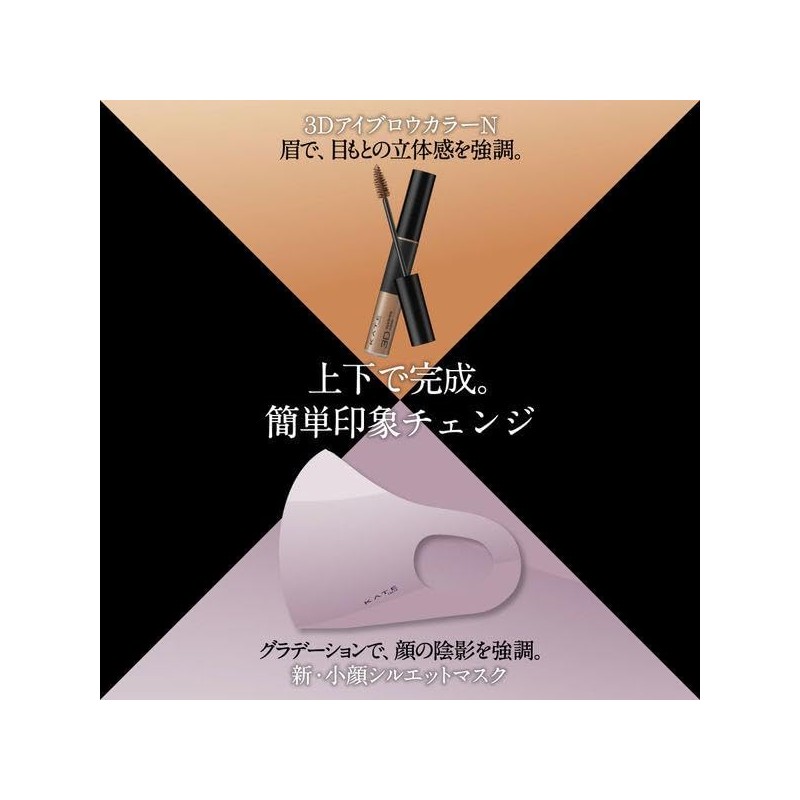 Kate Mask III Gradient Small Face Silhouette Mask, Washable and