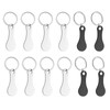 HOWHYUE 12 Pcs Quarter Holder Keychain Mini Aluminum Alloy Key