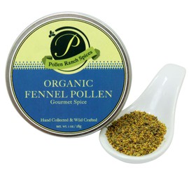 Pollen Ranch's Organic Fennel Pollen - Premium Quality Fennel Flowers and Powder for Cooking, 100% Organic Fennel for Flavorful Dishes - 1 oz. Tin