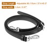 sourcing map Genuine Leather Bag Strap Replacement Adjustable Crossbody Bag