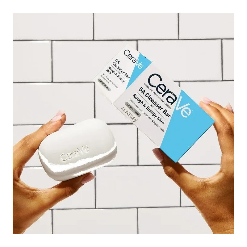 Cerave Barra Limpiadora Sa Para Piel Rugosa 128g