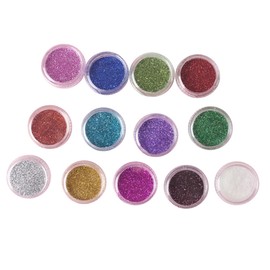 FRCOLOR Professional Glitter Eyeshadow Powder Kit for Makeup Loose Pigment Versatile for Face Body and Stage Use Finely-Milled Glitter for Stunning Effects Random Color