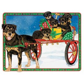 Rottweiler Christmas Cards Set of 10 cards & 10 envelopes