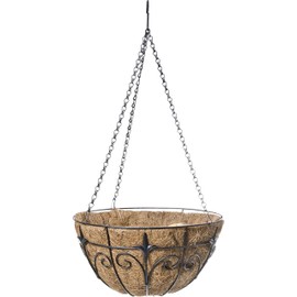 Panacea Classic Finial Hanging Basket, 14-Inch