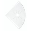 Tenedos Resin Decor 8 Inches Corner Shower Shelf – White