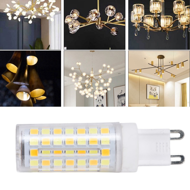 6pcs 90LED G9 Light Bulb 9W 220V Dimmable Soft Warm