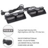 XRIDONSEN 2 in 1 Emergency Dash Strobe Lights Interior Windshield