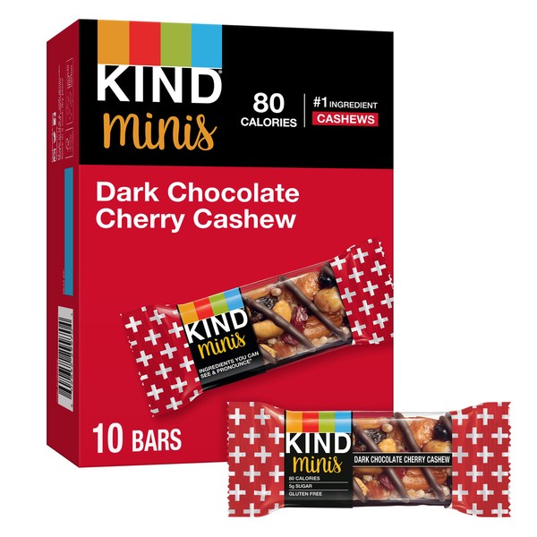 KIND KIND Minis, Dark Chocolate Cherry Cashew, 7 Oz (Pack