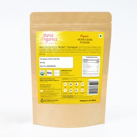Darsa Organics Arjuna Bark Powder | 8 Oz Resealable Pouch | Terminalia Arjuna | USDA Organic | Gluten Free | Non-GMO | Herbal Supplements