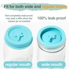 Lelife Silicone Mason Jar Lids, Regular and Wide Mouth Compatible,