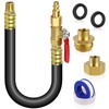 RV Winterizing Kit Sprinkler Blowout Adapter with Shut Off Valve-12