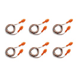 UVEX Whisper+ SNR 23 dB Ear Plugs with Cord Reusable Pack of 6