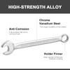 Jetech 15mm Combination Wrench, Metric 12-Point Chrome Vanadium Steel Spanner,