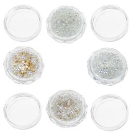 Baluue Ballet Shoes Manicure Pearl Nail Art Decor Pearl Beads for Crafts Mixed Style Diy Nail Art Accessories